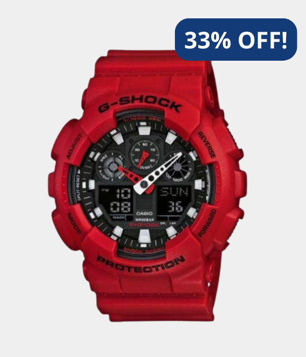 eBay Casio G-Shock World Time Stopwatch Timer Men's 51.2mm Watch GA-100B-4A