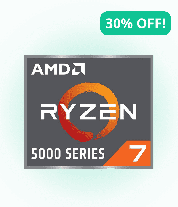 8-ядерний процесор AMD Ryzen 7 5700X  з частотою 3,4 ГГц 